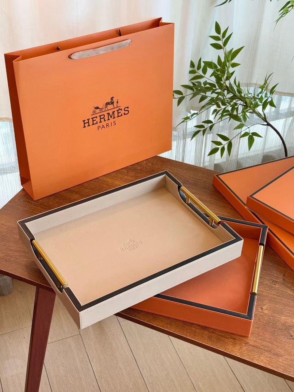 Hermes single serving tray - Hermes Tray | Aleppo Gift UAE